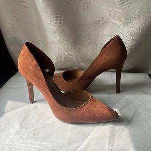 Merona brown Suede heels new